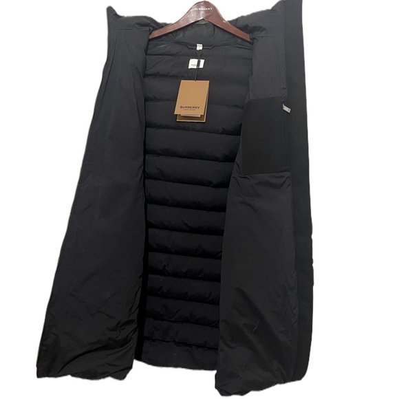 NWT BURBERRY Newbridge Fur-trimmed Quilted Coat - Picture 12 of 13